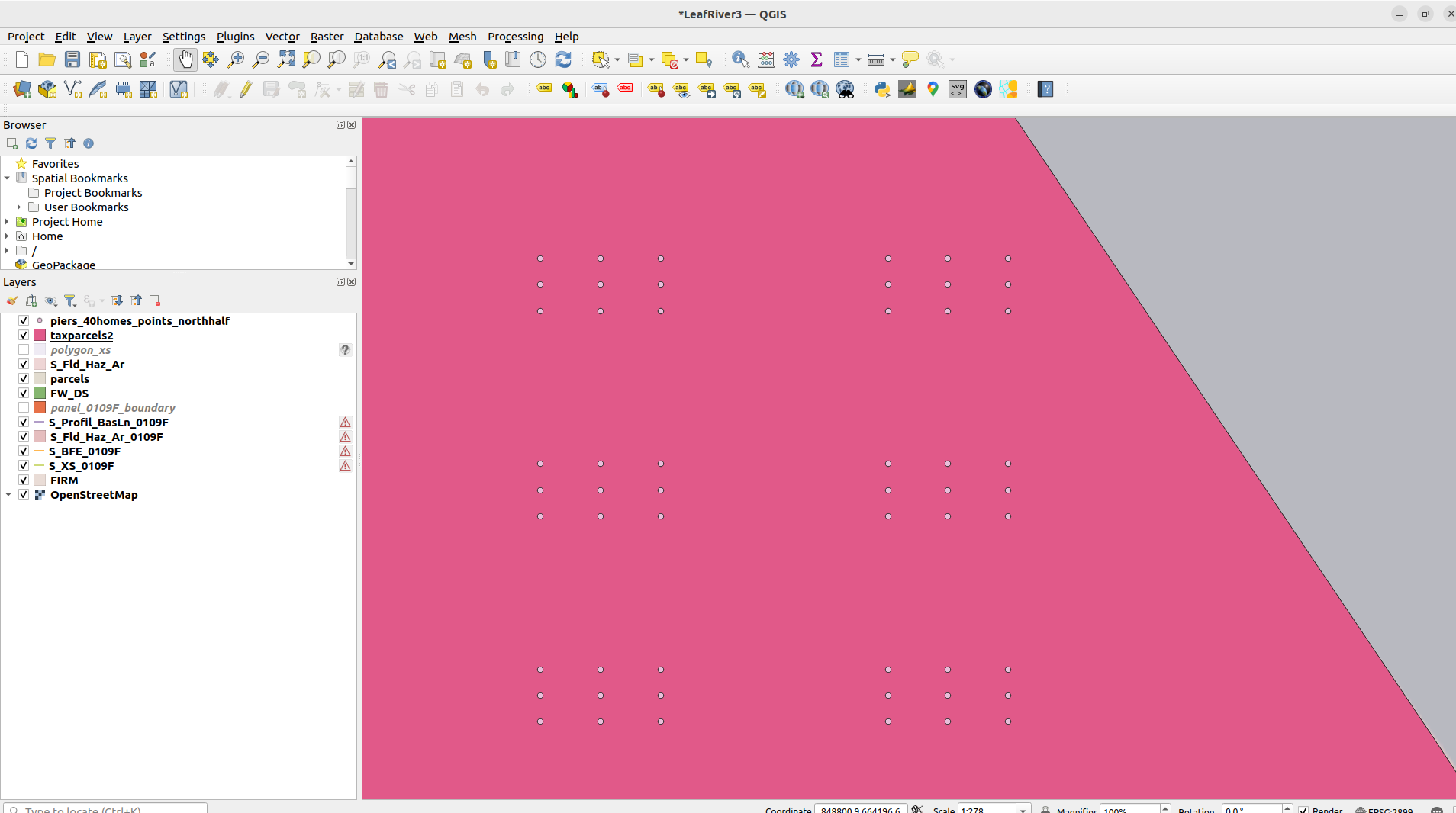 Timber pier foundation detail