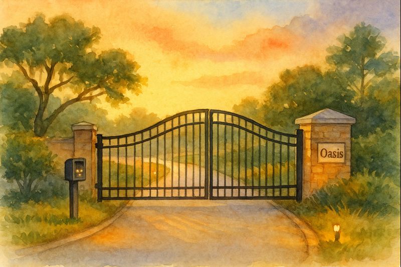 Gated entrance