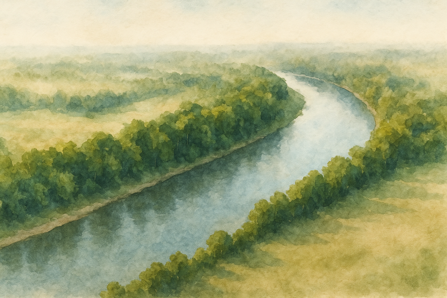 Leaf River at the site