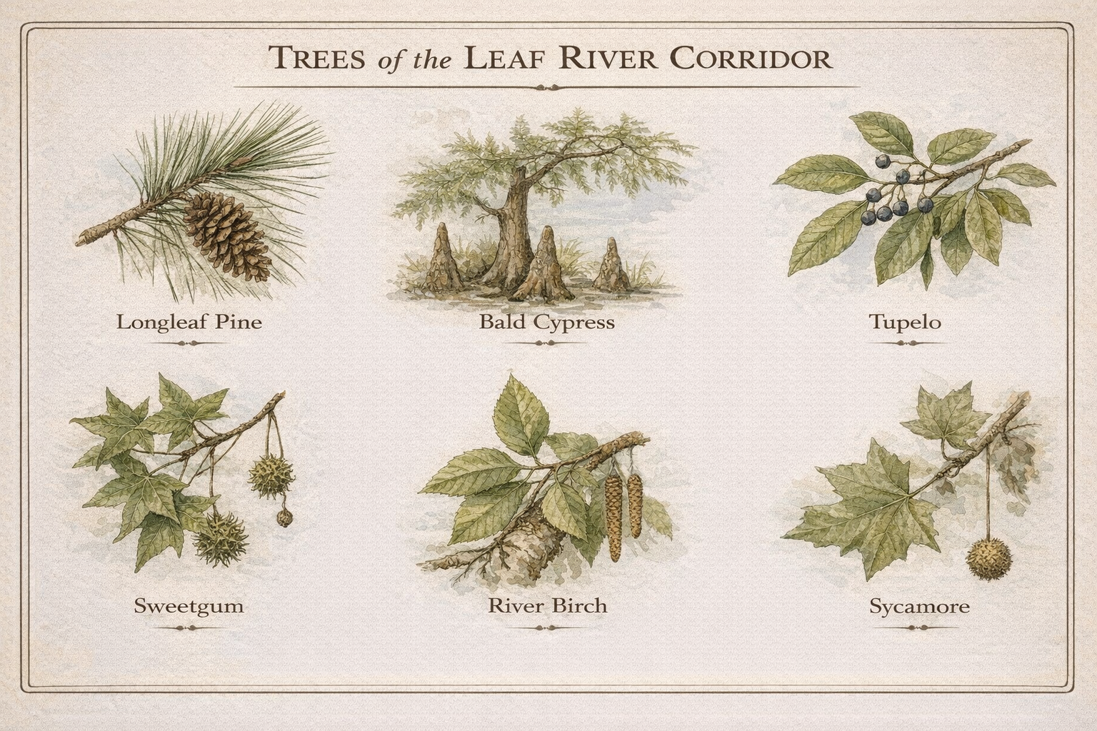 Trees of the Leaf River Corridor