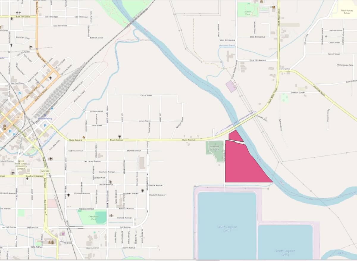 Site location on Leaf River